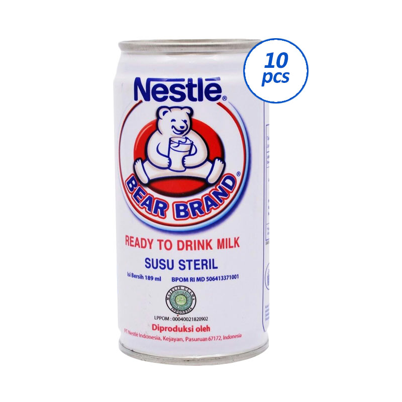 Jual Bear Brand Minuman Susu Kaleng [10 Pcs] Online