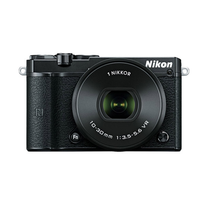Nikon 1 J5 With 10-30mm F/3.5-5.6 PD-Zoom Black Kamera Mirrorless - Hitam