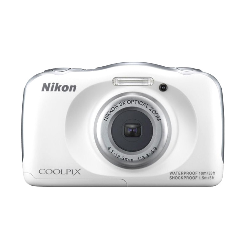 Jual ICT Nikon Coolpix S33 Waterproof Pocket Camera Putih di Seller