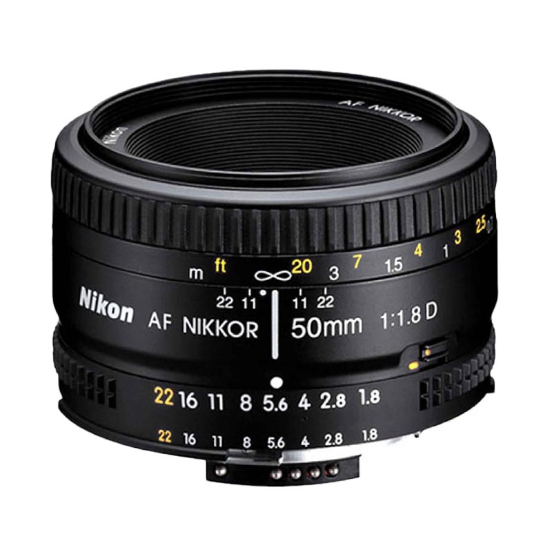 Jual Nikon Nikkor AF 50mm f/1.8D Hitam Lensa Kamera Online