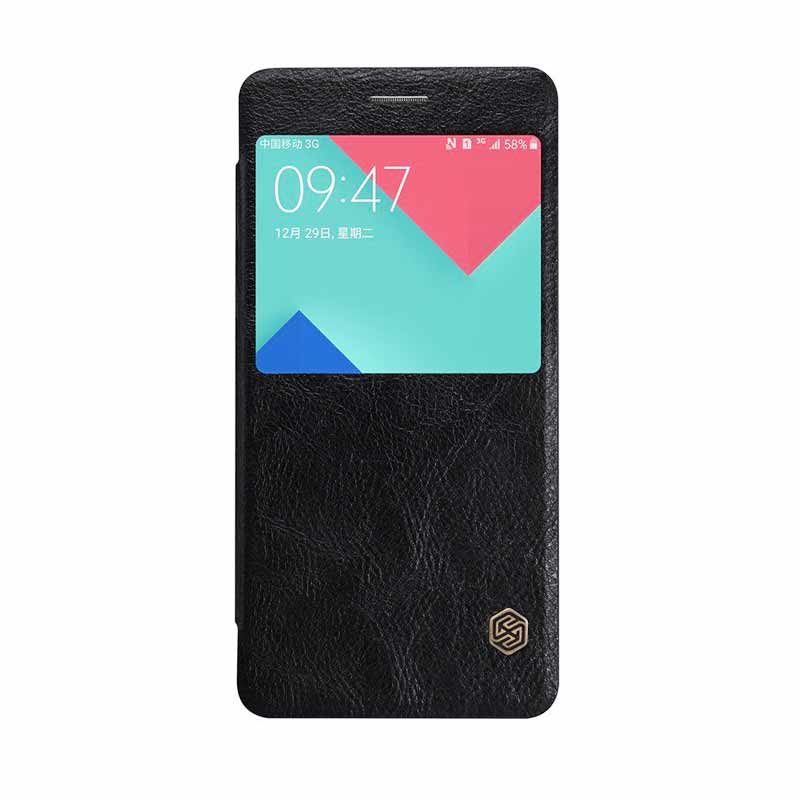 Nillkin Qin Leather Casing for Samsung Galaxy A5 2016 A5100 or A510F Hitam