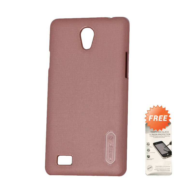 Kelebihan Kekurangan Nillkin Super Frosted Shield Hardcase Casing for OPPO Joy 3 - Pink + Free
