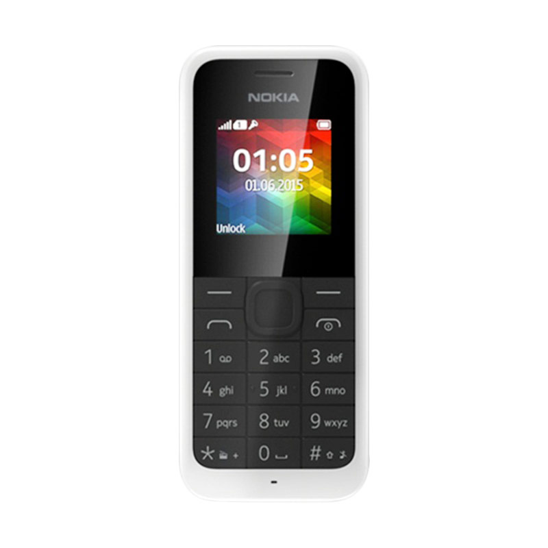 Nokia 105 Dual New Handphone - White