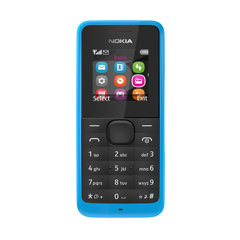 Nokia 105 Dual SIM Handphone - Biru