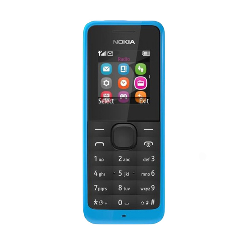 Nokia 105 Handphone - Cyan [8 MB]