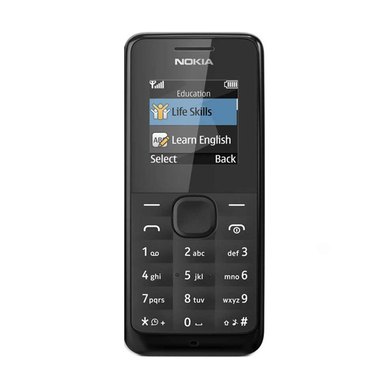  Nokia 105 Handphone - Hitam [8 MB]