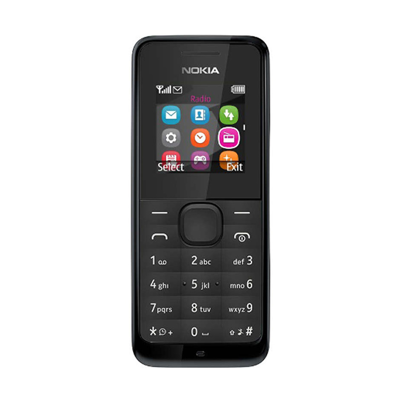 Nokia 105 Handphone - Hitam [Dual]