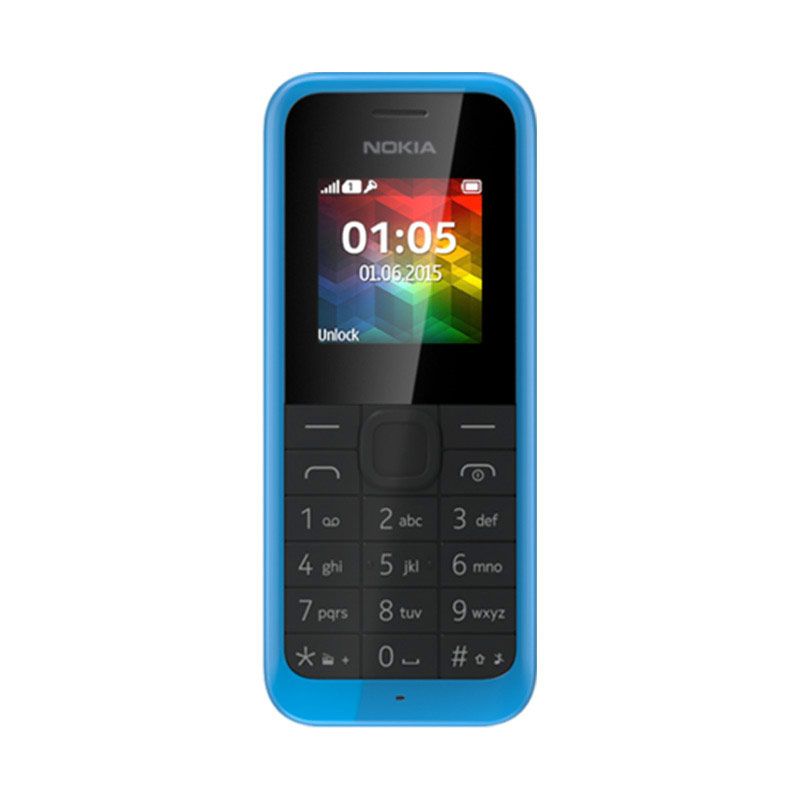 Nokia 105 New Handphone - Cyan Blue