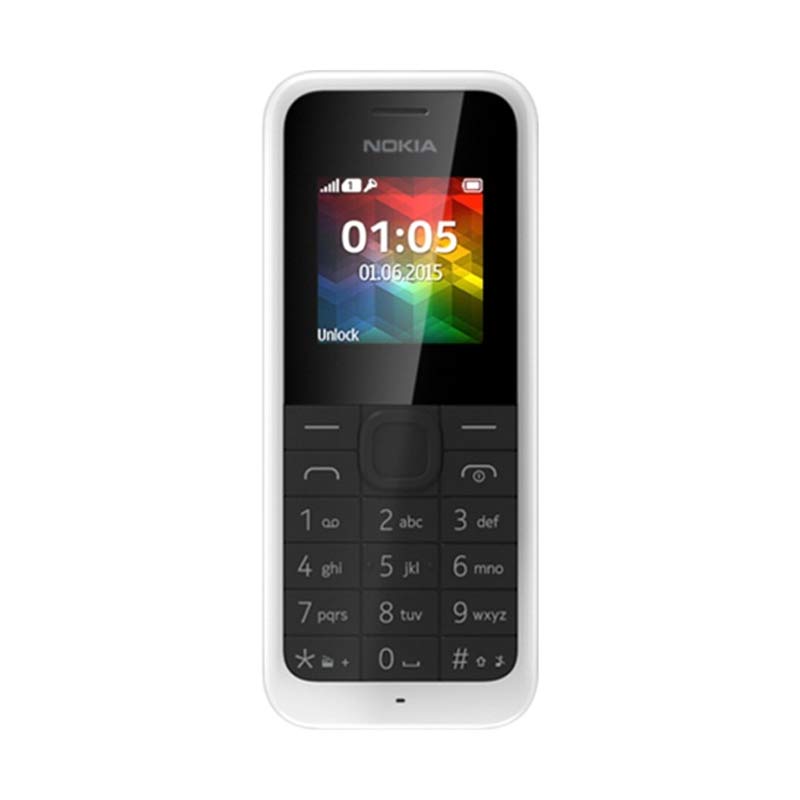 Nokia 105 New Handphone - White
