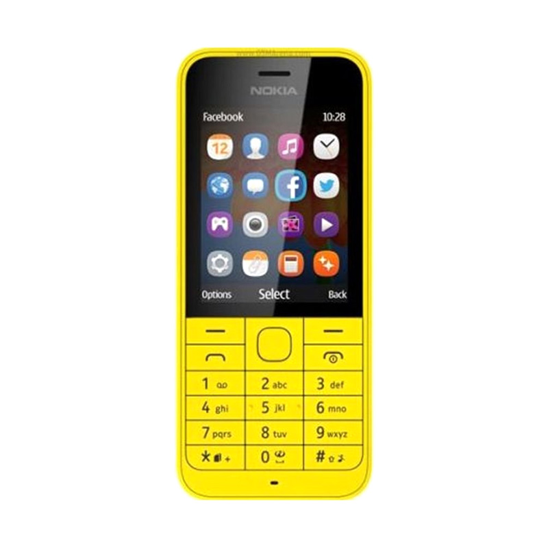 Nokia 220 Handphone - Yellow [Dual SIM]
