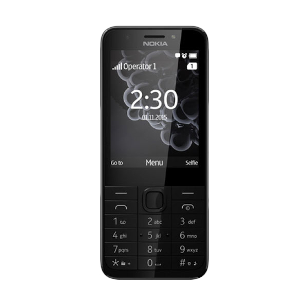Jual Nokia 230 Alumunium Candy Bar Handphone - Dark Silver