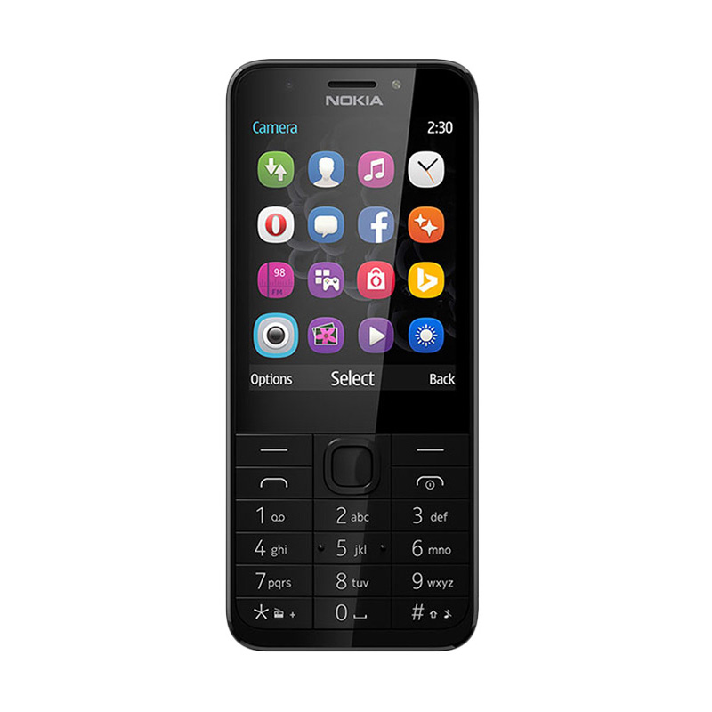 Nokia 230 Handphone - Dark Silver [16MB/ Dual SIM]
