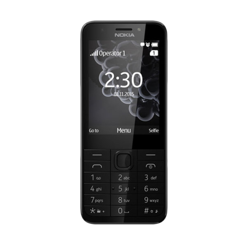 Nokia 230 Handphone - Dark Silver [Dual SIM/ Garansi Resmi]