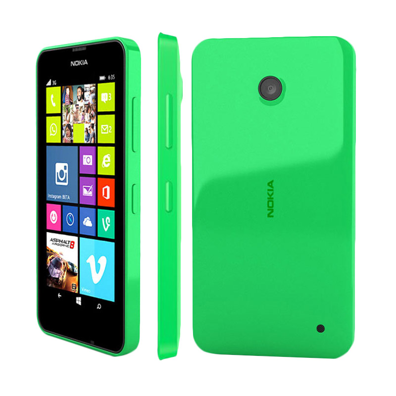 Jual Nokia Lumia 630 Smartphone - Green [Dual SIM] Online
