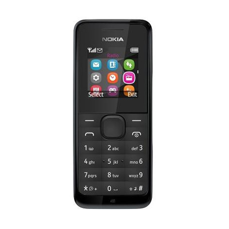 Nokia Microsoft 105 Handphone - Hitam