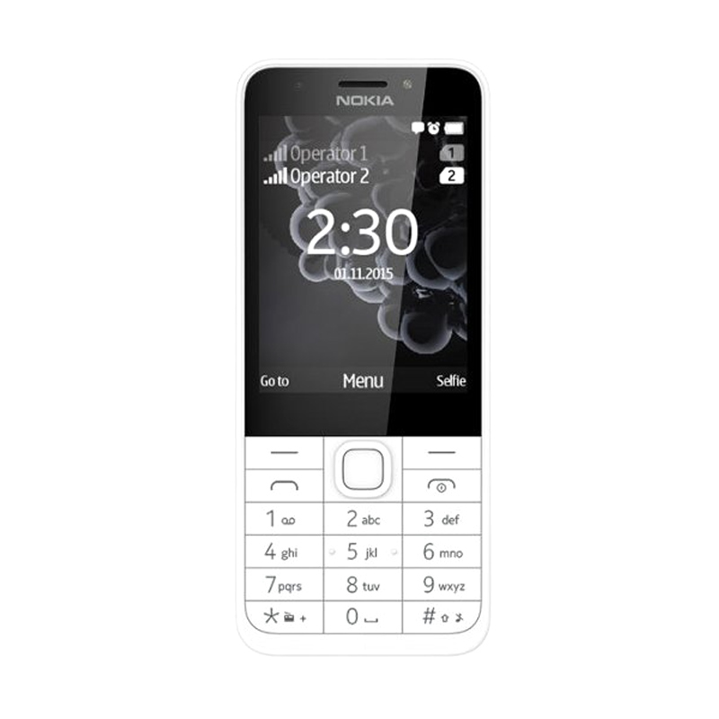 Nokia Microsoft 230 Handphone - Silver [Dual SIM]