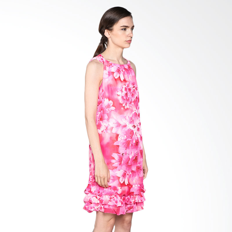 Nulu Jocelyn NL 3487 Dress Wanita - Pink Print
