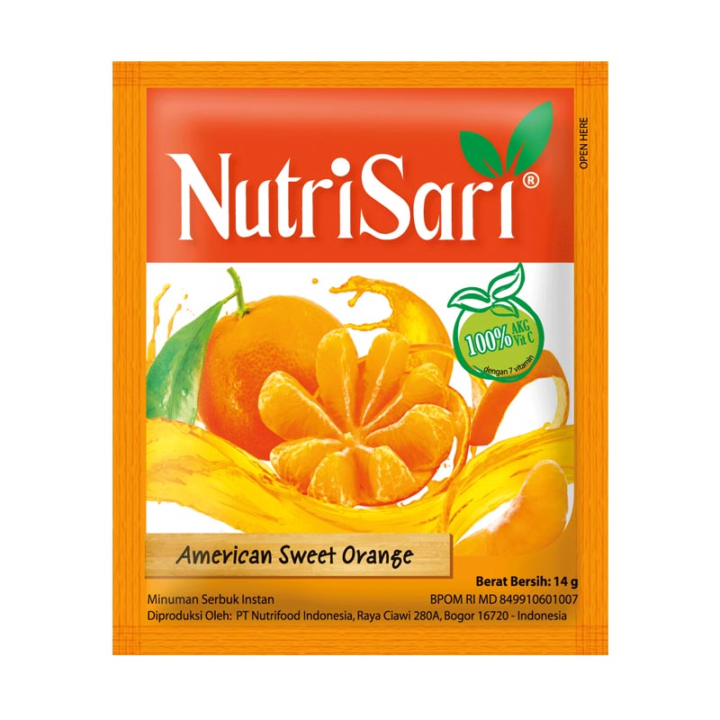 âˆš Nutrisari American Sweet Orange [14 G/40 Sachet] Terbaru