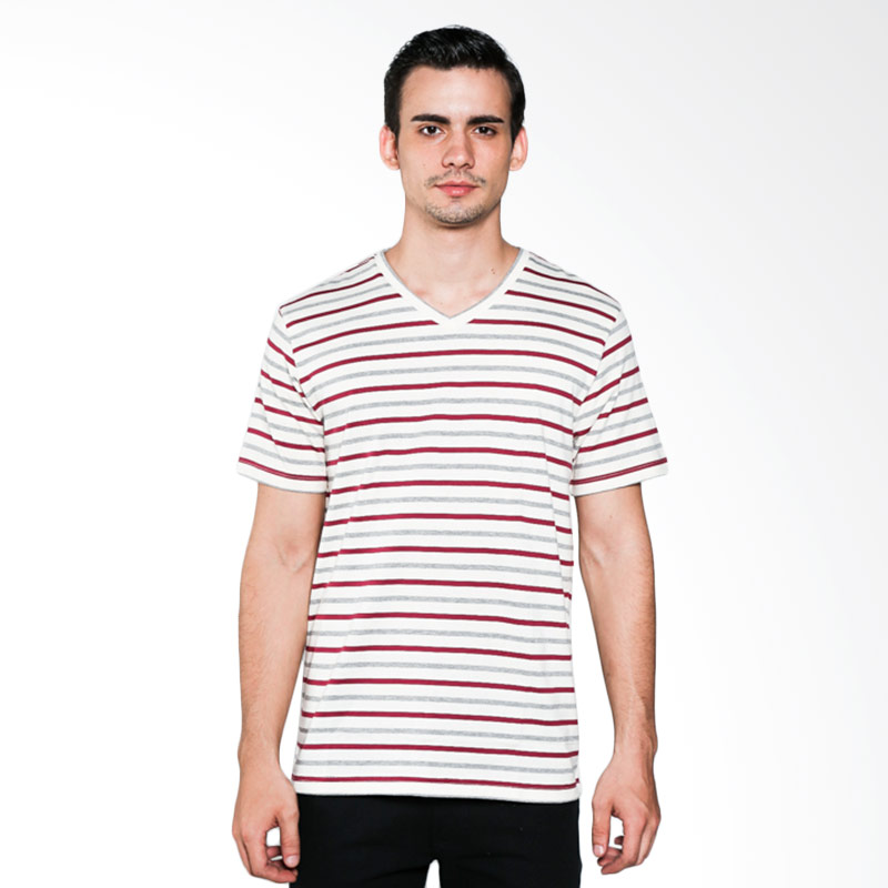 Ocean Line T-Shirt 181012342N White Red White Kaos Pria Extra diskon 7% setiap hari Extra diskon 5% setiap hari Citibank – lebih hemat 10%