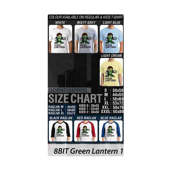 Oceanseven 8Bit Green Lantern 01 T-shirt Extra diskon 7% setiap hari Extra diskon 5% setiap hari Citibank – lebih hemat 10%
