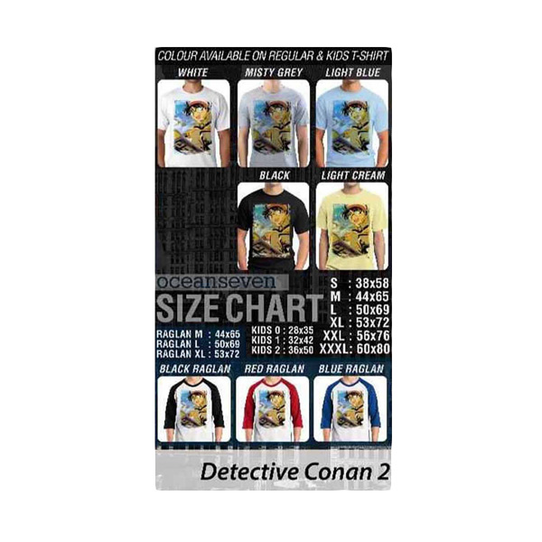 Oceanseven Detective Conan 02 T-shirt Extra diskon 7% setiap hari Extra diskon 5% setiap hari Citibank – lebih hemat 10%
