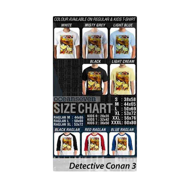 Oceanseven Detective Conan 03 T-shirt Extra diskon 7% setiap hari Extra diskon 5% setiap hari Citibank – lebih hemat 10%