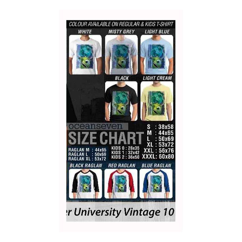 Oceanseven Monster University Vintage 10 T-shirt Extra diskon 7% setiap hari Extra diskon 5% setiap hari Citibank – lebih hemat 10%