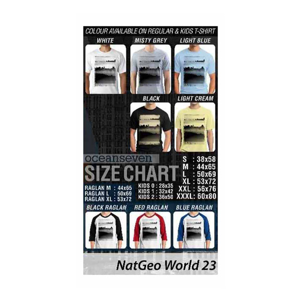 Oceanseven Natgeo World 23 T-shirt Extra diskon 7% setiap hari Extra diskon 5% setiap hari Citibank – lebih hemat 10%