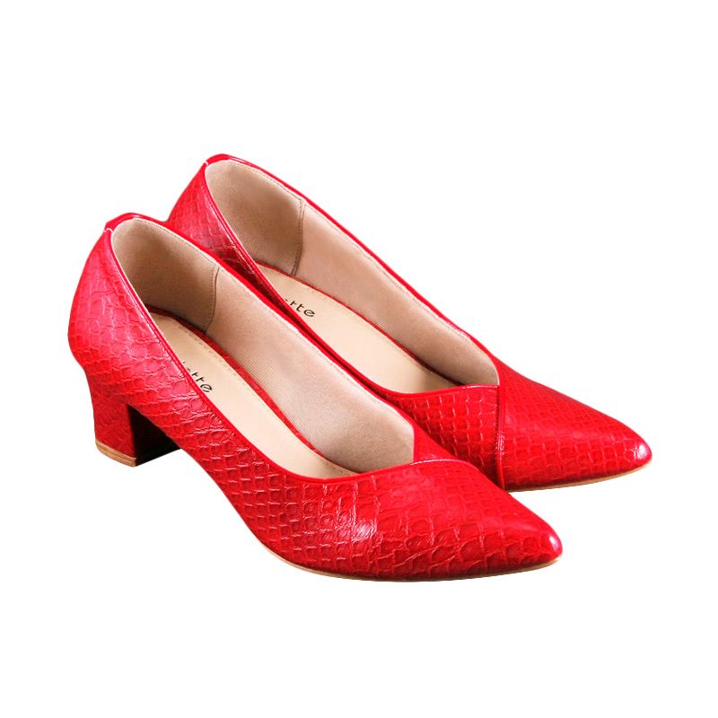 Odette Shoes Lawrence Red Sepatu Wanita