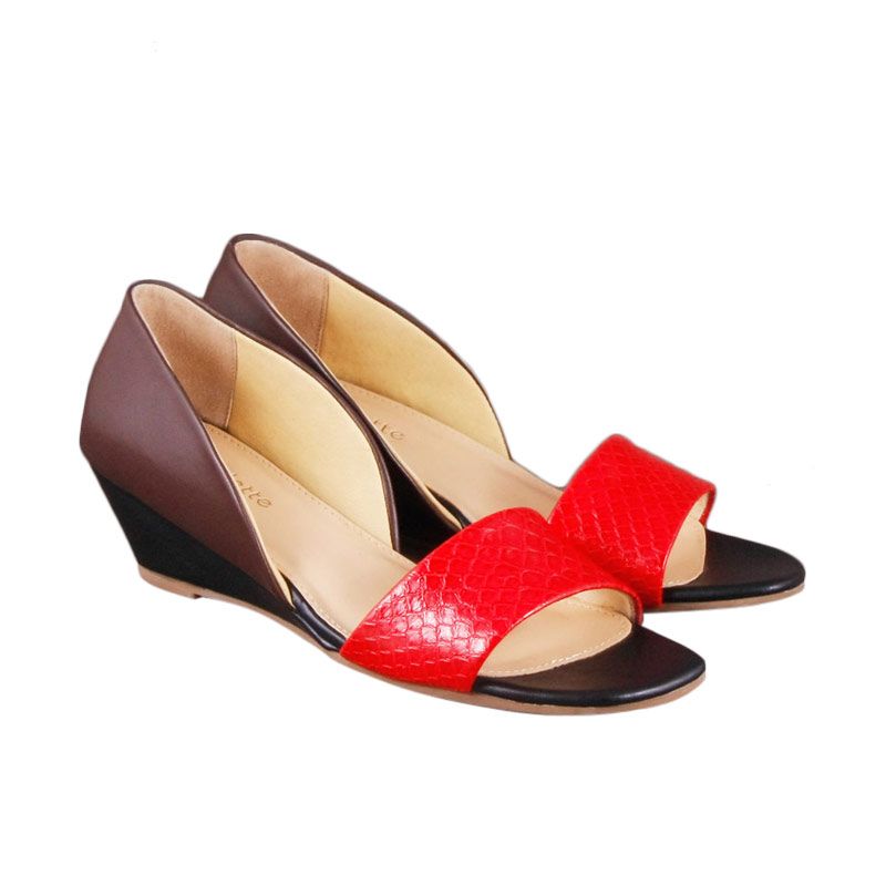 Jual Odette Shoes Meryl Black Wedges Sepatu Wanita Online