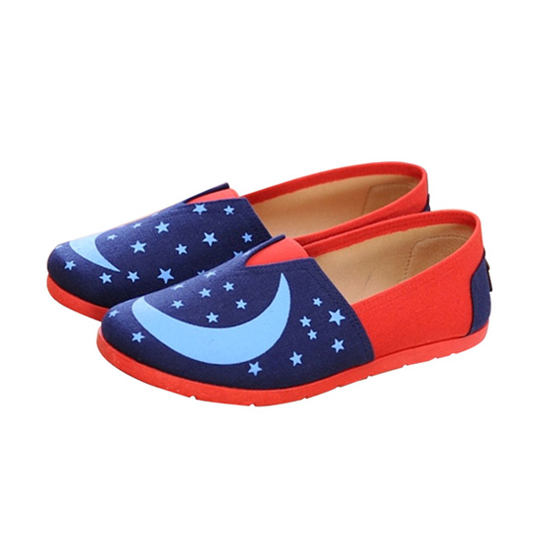 OEM MSID Sepatu Flat Shoes Wanita - Red Blue