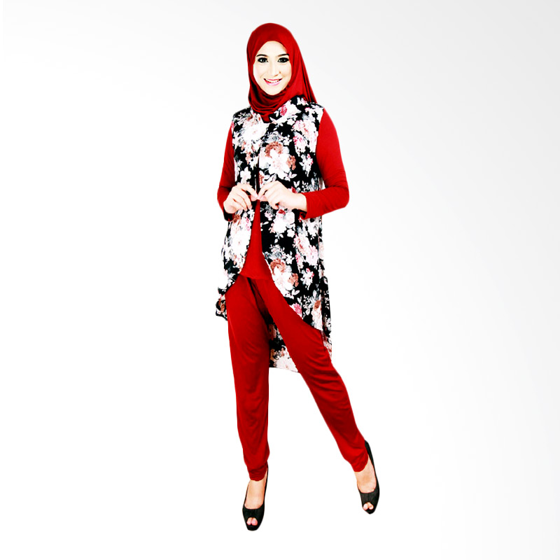 jual ofashion of ax 5004 gamis alwa set baju muslimah panjang modern merah harga jual ofashion of ax 5004 gamis alwa set baju muslimah panjang modern merah harga