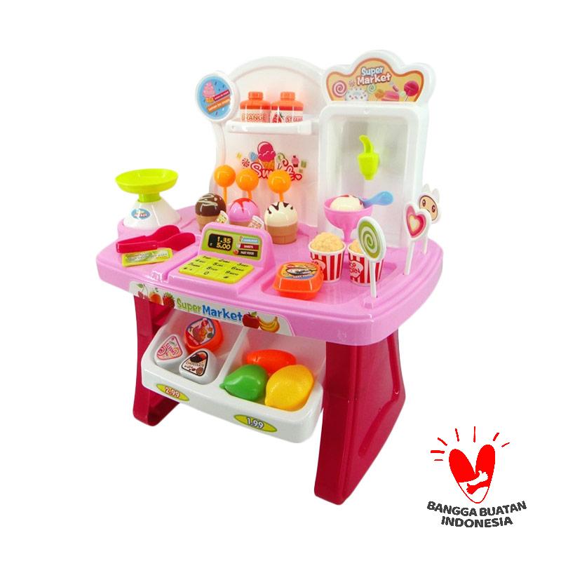 Jual OltinStore Mini Market Play Set Mainan Anak [34 pcs 