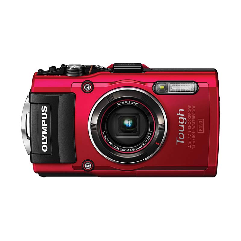 Olympus Stylus TG4 Tough Waterproof Kamera Pocket - Red + SDHC 16gb