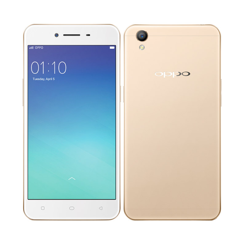 Oppo A37 (Neo 9) Smartphone - Gold [16GB/ 2GB] + Free Tempered Glass & SoftCase