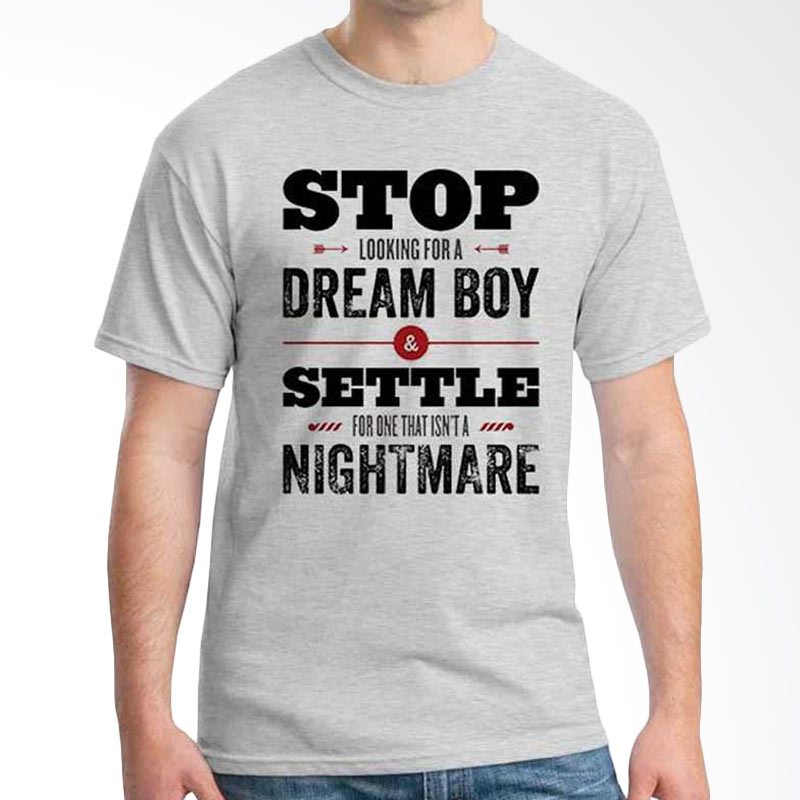 Ordinal Quotes Edition Stop Dream Boy Grey T-shirt Extra diskon 7% setiap hari Extra diskon 5% setiap hari Citibank – lebih hemat 10%