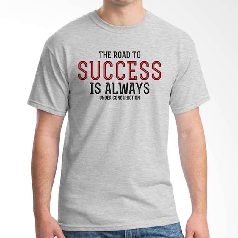 Ordinal Quotes Edition The Road To Success Grey T-shirt Extra diskon 7% setiap hari Extra diskon 5% setiap hari