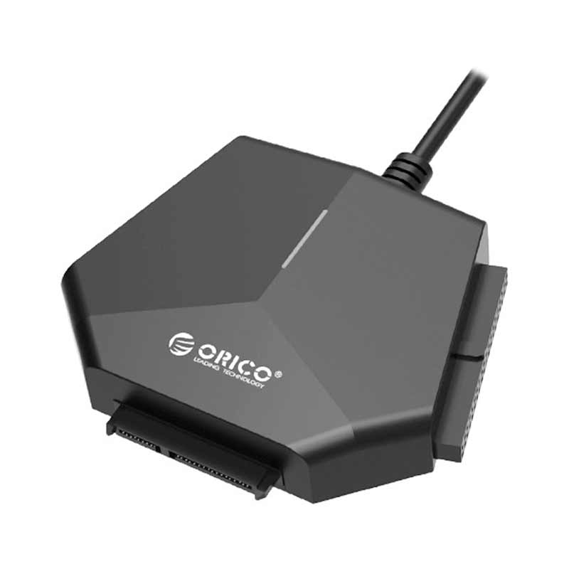 ORICO U3TIS SATA and IDE Hard Drive Adapter with USB3.0 Cable - Black [