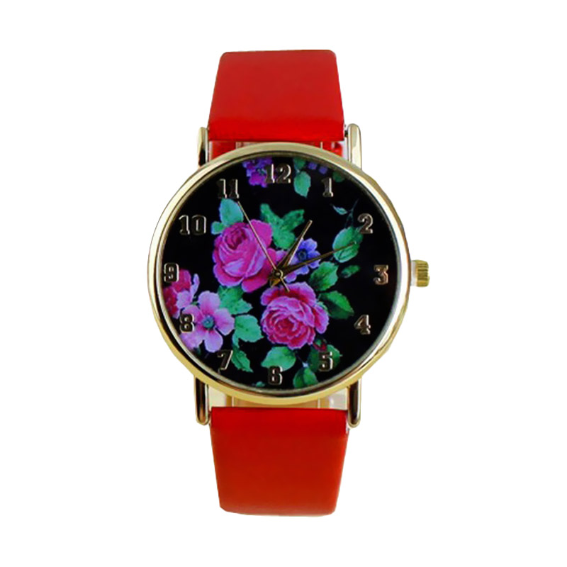 Ormano Fashion Classic Rose Watch Jam Tangan Wanita - Merah