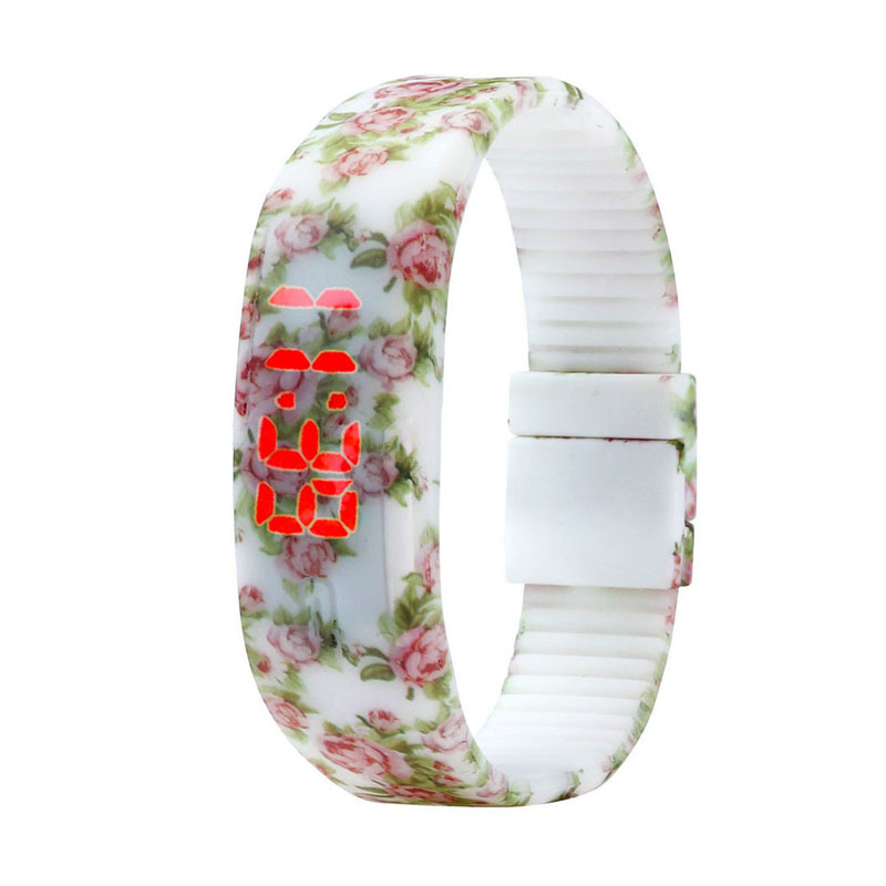 Ormano LED Ladies Rose Flower Watch Jam Tangan Wanita - Multicolor