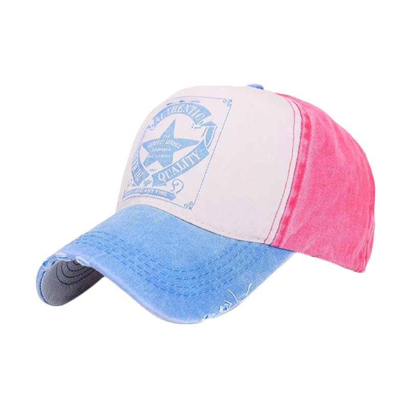 harga Ormano Topi Baseball Cap Perfect Service Snapback - Merah Biru Muda Blibli.com