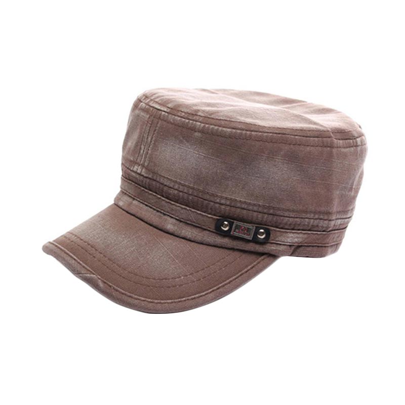 Ormano Topi Baseball Snapback Korean Style FS Cap - Coklat Muda