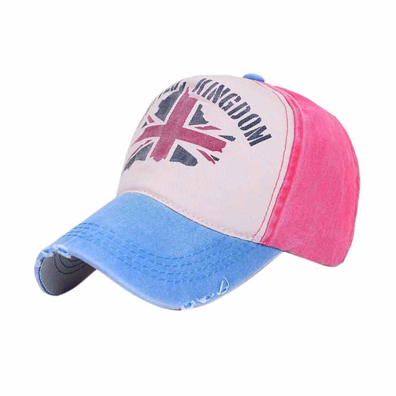Ormano Topi Baseball Snapback UK Cap - Merah Biru Muda