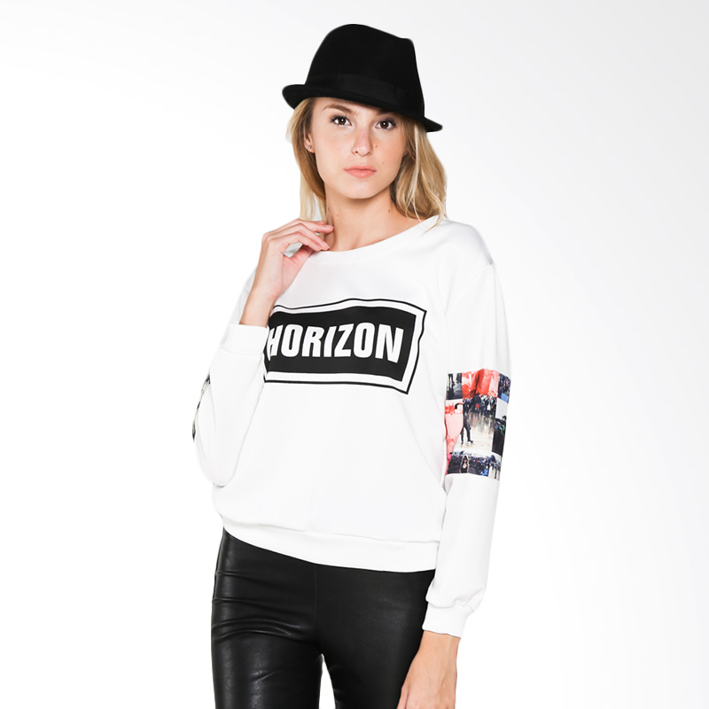 Outline Apparel Horizon 121105902 Sweater - White