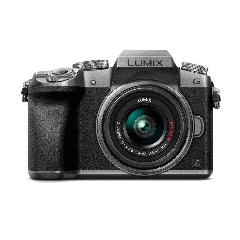 Panasonic Lumix DMC-G7 Kit 14-42mm ASPH MEGA O.I.S. Kamera Mirrorless - Silver + Free LCD Screen Guard