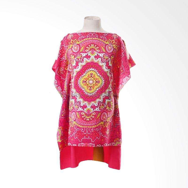 PMC Gamis Fuschia Motif Kalong Yellow