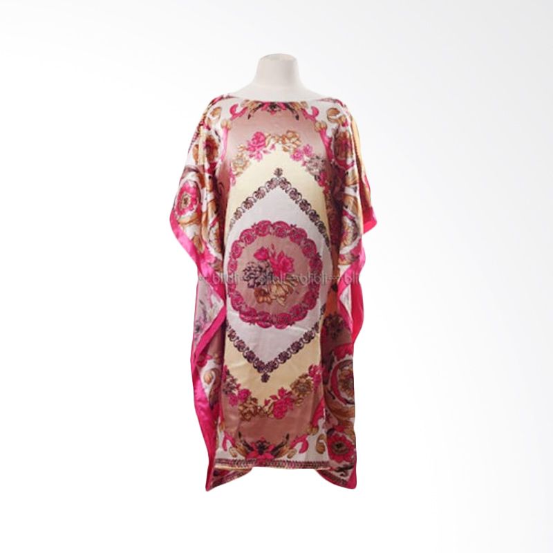 PMC Gamis Kalong Motif Renda Fuschia