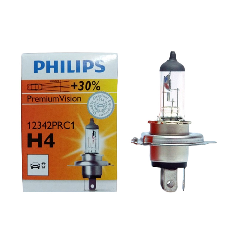 Jual Philips Bohlam  Halogen H4  P43t 38 PremiumVision 