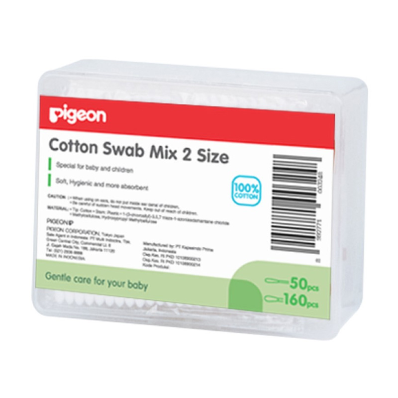 Jual Pigeon Cotton Swab Mix [210 pcs] di Seller Swan Baby Shop