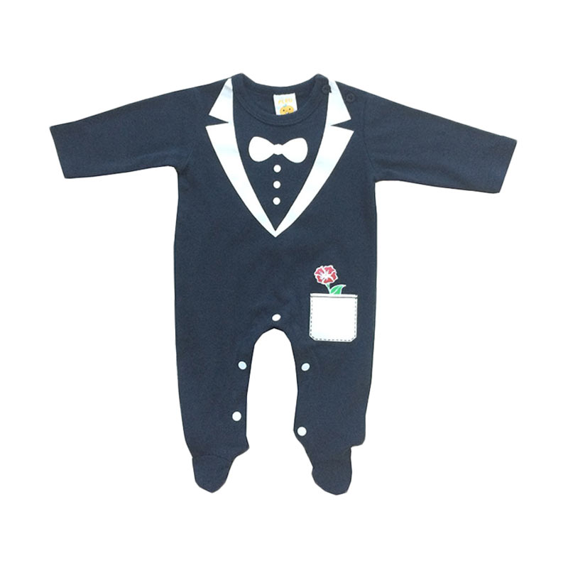 Jual PLEU Jumper KJ-Tuxedo Black Jumpsuit Baby Online 